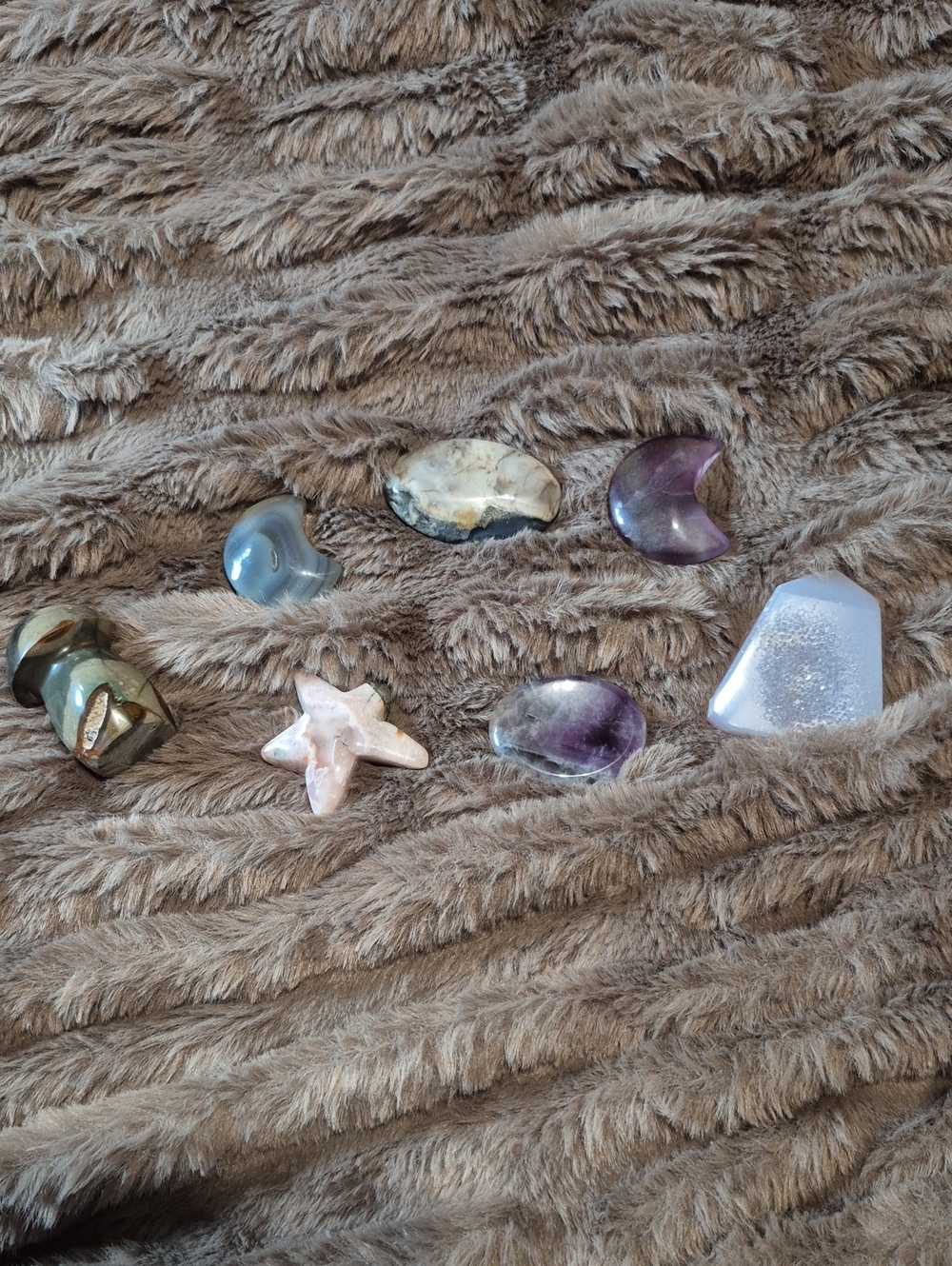 Mixed Polished Crystal Set - Amethyst, Rose Quartz, Agate & More